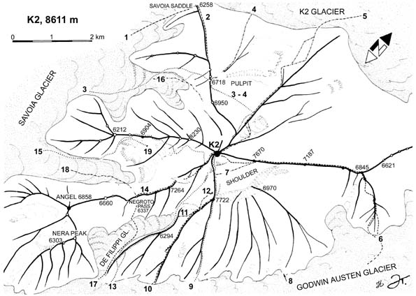 Маршрутите към K2