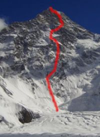 Северната стена на Хан Тенгри в алпийски стил