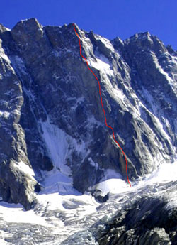 Нов free маршрут на Гранд Жорас