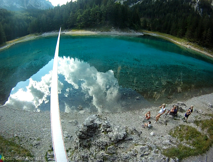 Рекорден water-lining над Зеленото езеро в Щирия