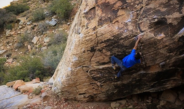 “Trieste” (8B+) – “изключително красив и нелесен за разчитане проблем” в Ред Рокс