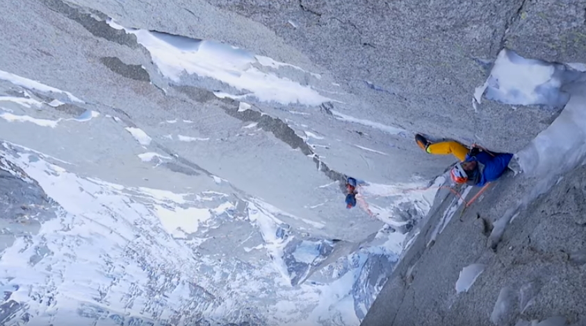 Ули Щек и компания по "North Couloir Direct" - видео