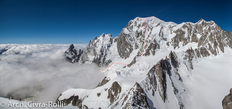 Второ спускане със ски по знаменития маршрут “La Major” на Монблан