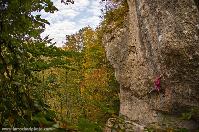 Лена Хартман изкатери “Battle Cat” (8c+)