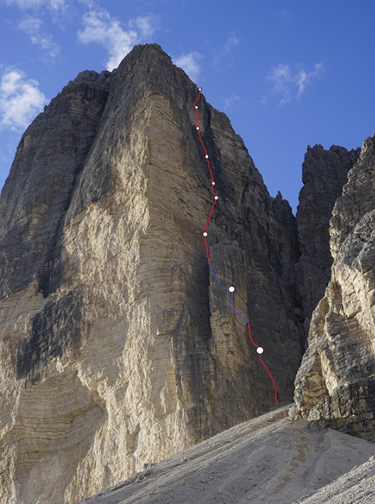 Нов маршрут на Мануел Баумгартнер и Алекс Хубер (но не братът на Томас) на Чима Овест