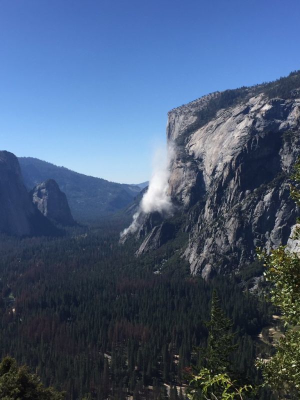 Срутване на Ел Капитан, един загинал