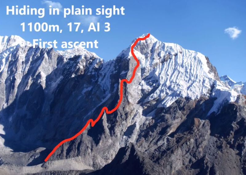 “Скрито наяве” (“Hiding in Plain Sight”) – нов маршрут на Източния връх на Лобуче