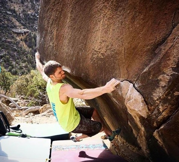 “Горд съм, че успях да премина този боулдър”