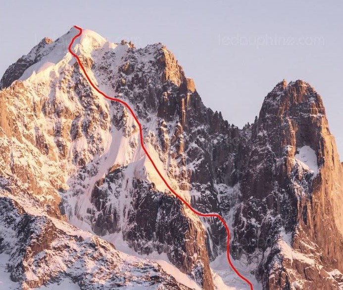 Пол Боном и Вивиан Брюше се спуснаха със ски от Егюий Верт