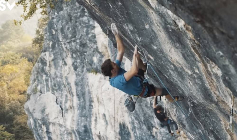 Стефано Гисолфи опитва King Line, вероятно 9c в Арко