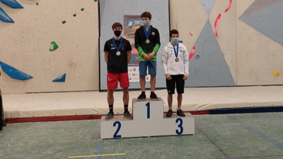 Слав Киров е носител на Eвропейската купа в дисциплината боулдър за 2021 година