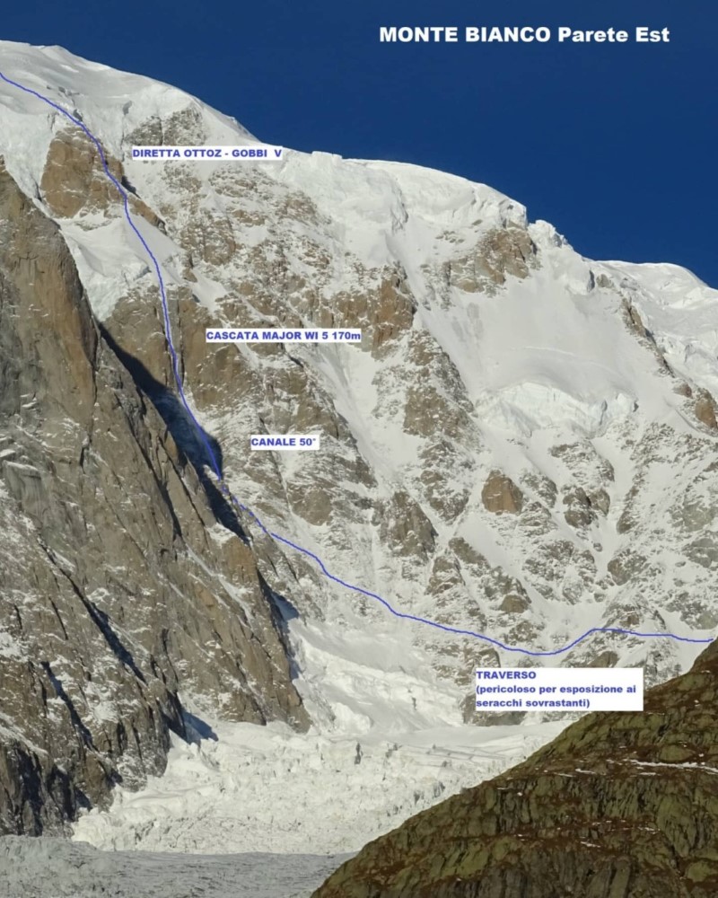 Нов леден маршрут на Монблан от изток